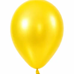 Metallic Yellow Latex Balloon w/ Helium & Hi-Float, 11" | 1 ct