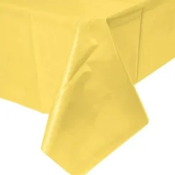 Mimosa Yellow Plastic Tablecover 54"x108" | 1ct