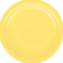 Mimosa Yellow Round Paper Plates 7" | 24ct
