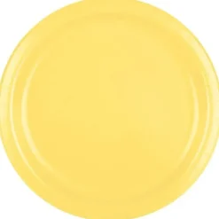 Mimosa Yellow Round Paper Plates 9" | 24ct