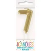 Mini Gold Number 7 Candle | 1ct