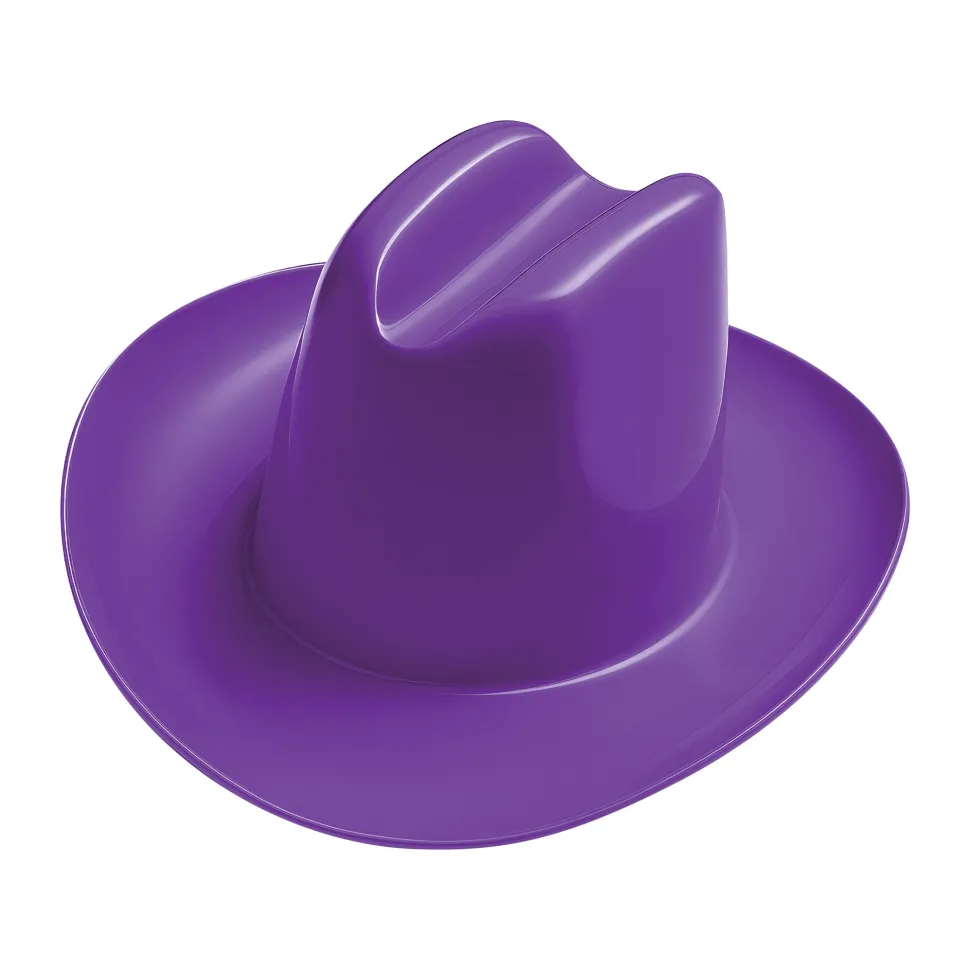 Miniature Plastic Cowboy Hats - Purple | 3ct
