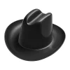 Miniature Plastic Cowboy Hats - Black | 3ct