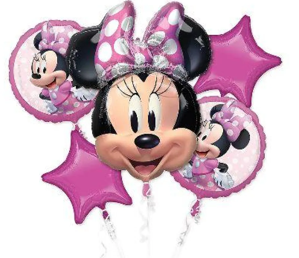 Minnie Mouse Balloon Bouquet | 5 pcs