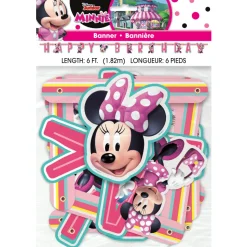 Minnie Mouse happy birthday banner 6' | 1ct