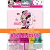 Minnie Mouse latex balloons 12" | 8ct