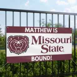 Missouri St Bound Custom Name Banner 2 sizes | 1ct