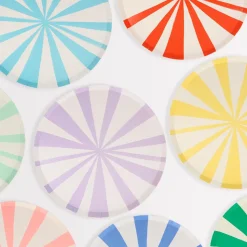 Mixed Stripe Paper Side Plates | 8ct
