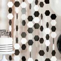 Monochrome Card Backdrop Garland | 1ct