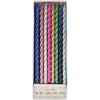 Multi Metallic Twisted Candles | 16ct
