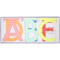 Multicolored Glitter Letter Garland Kit