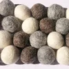 Multicolor Gray & Whites Pompom Garland 6ft | 1ct
