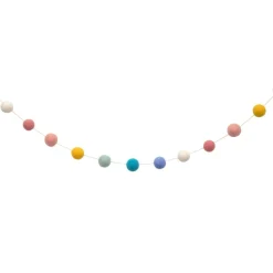 Multicolor Pale Wool Garland 6ft | 1ct