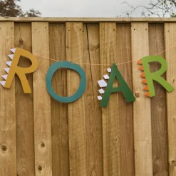 Multicolor ROAR Dinosaur Garland | 1ct