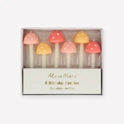 Mushroom Birthday Candles | 6ct
