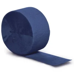 Navy Crepe Paper Streamer 81ft | 1ct