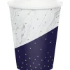 Navy & Gold Milestone Happy Birthday To You Paper Cups 9oz | 8ct