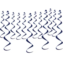 Navy Metallic Whirls | 12ct