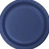 Navy Paper Dinner Plates 10" | 24ct