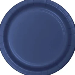Navy Paper Dinner Plates 10" | 24ct