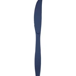 Navy Plastic Knives | 24ct