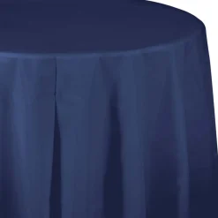 Navy Round Tablecover 82" | 1ct