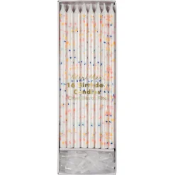 Neon Confetti Candles | 16ct
