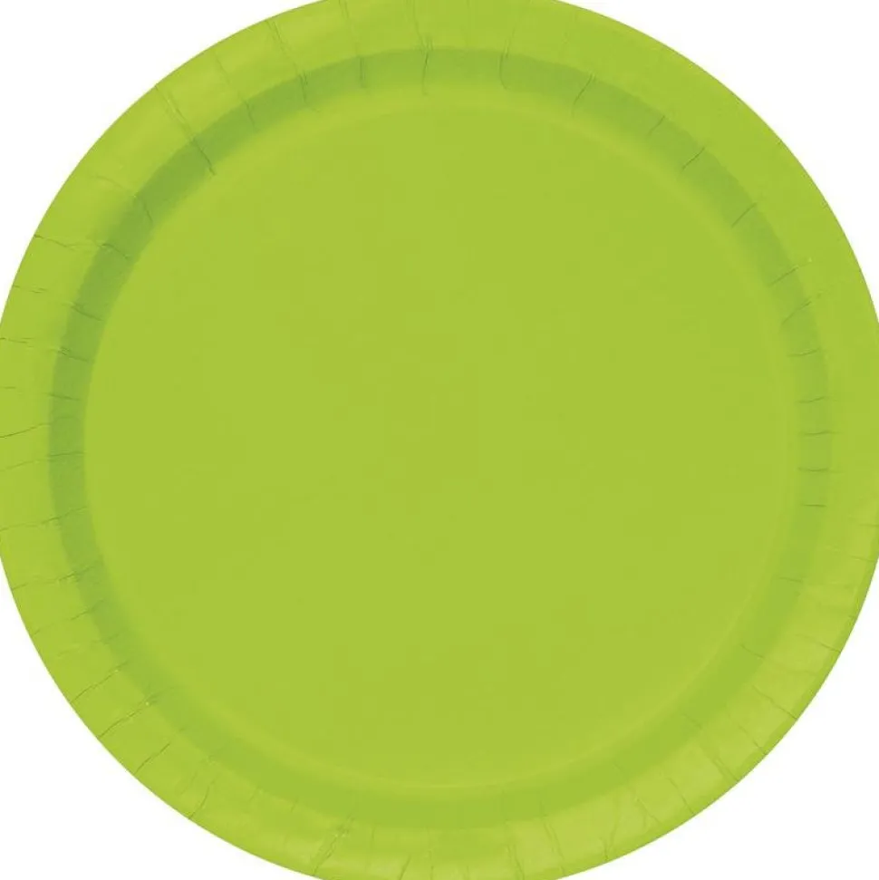 Neon Green Paper Plate 9in | 50ct