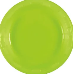Neon Green Plastic Plate 7in | 50ct