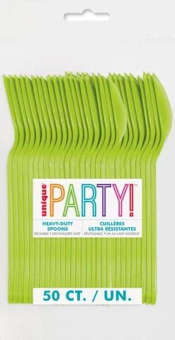 Neon Green Premium Spoons | 50ct