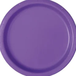 Neon Purple Paper Plate 9in | 20ct