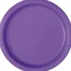 Neon Purple Paper Plates 10" | 50ct