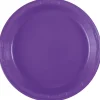 Neon Purple Plastic Plate 10in | 50ct