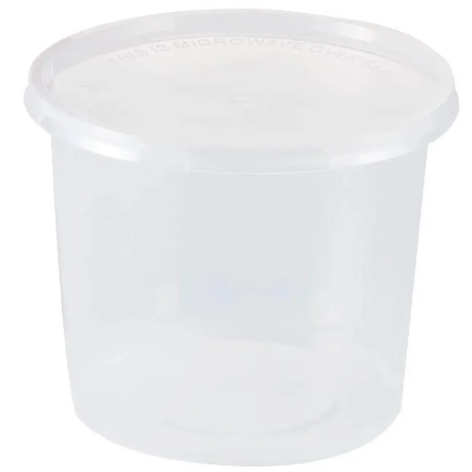 Nicole Home Collection Food Storage Container Round Clear 25 oz | 5ct
