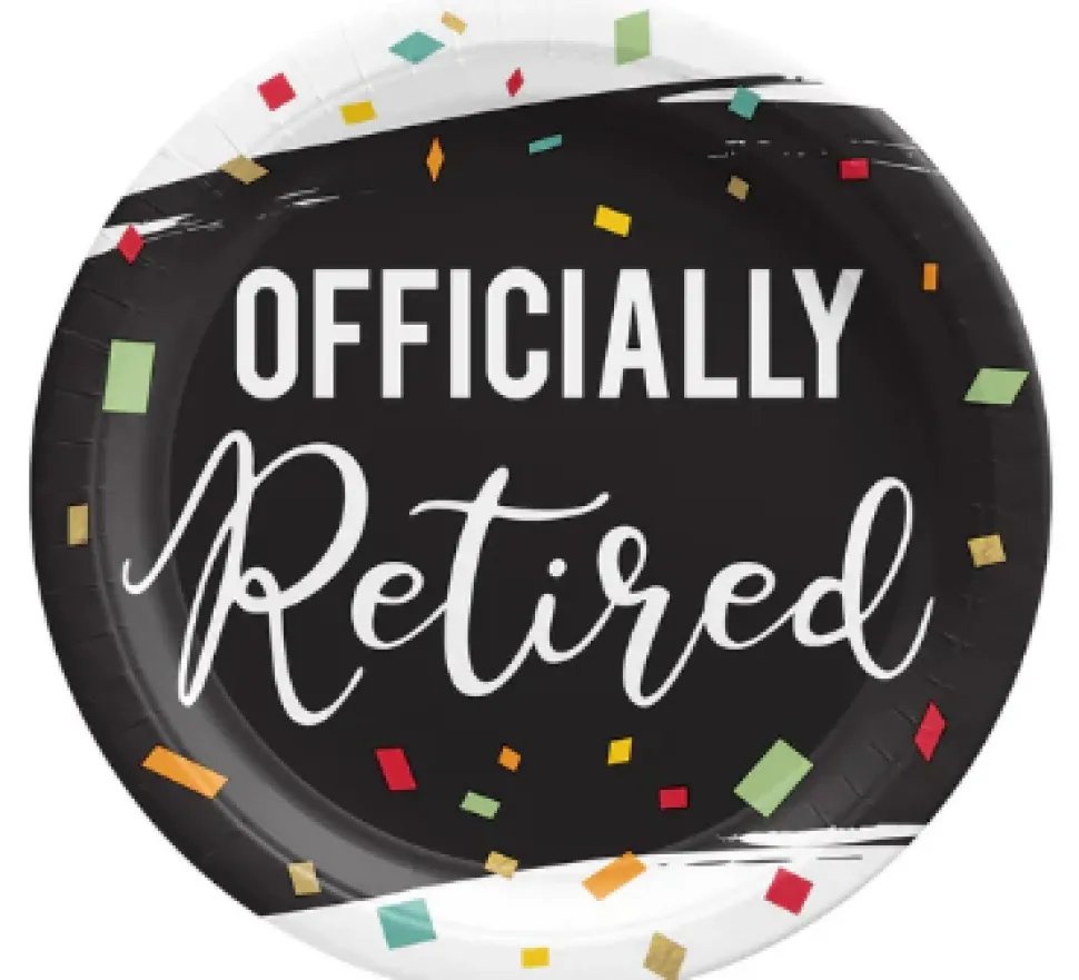 Officially Retired Paper Plates, 7" | 8ct