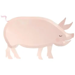 On The Farm Pig Plates | 12ct
