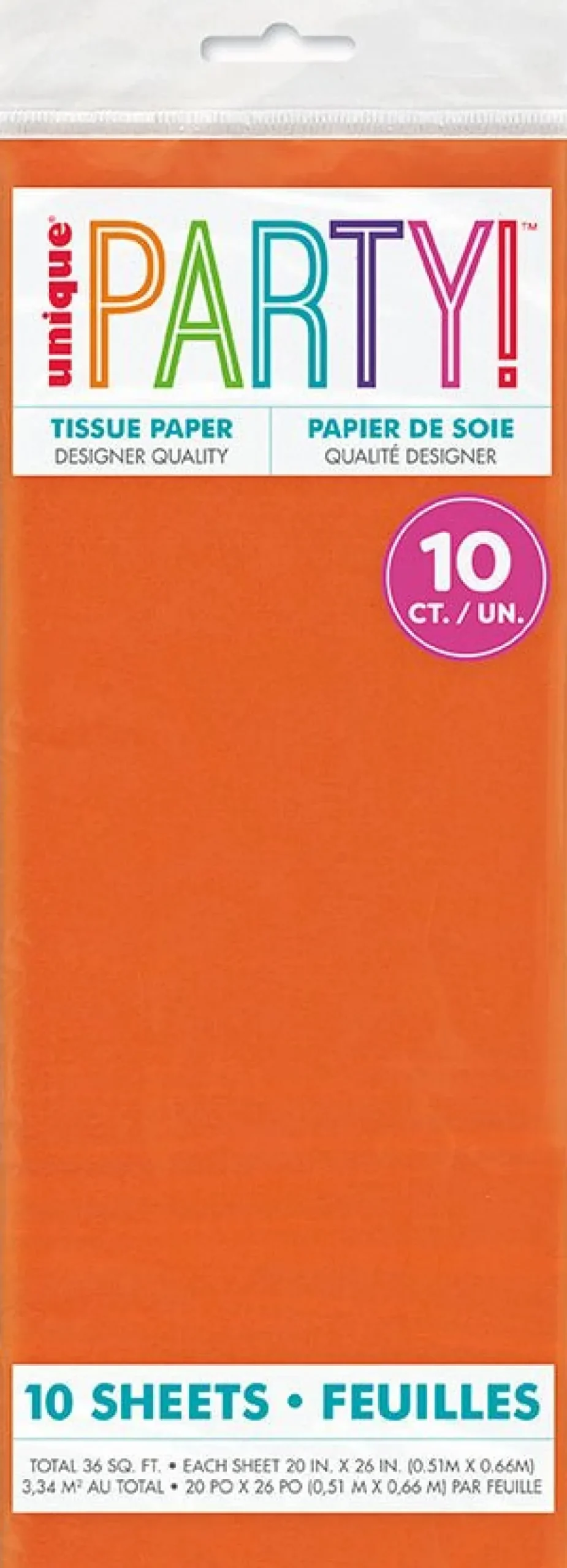 Orange Tissue Paper | 10ct