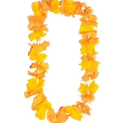 Orange Yellow Two-Tone Flower Lei | 1ct