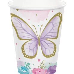 9oz Cup Butterfly Shimmer | 8ct