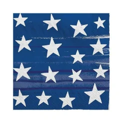 Painted Patriotic Beverage Napkins | 100ct