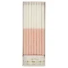 Pale Pink Glitter Dipped Candles | 16ct