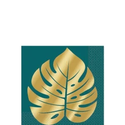 Palm Leaf Beverage Napkins 5" | 16 ct