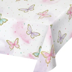 Paper Tablecover Butterfly Shimmer | 1ct