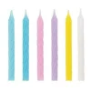 Pastel Spiral Birthday Candles | 24ct