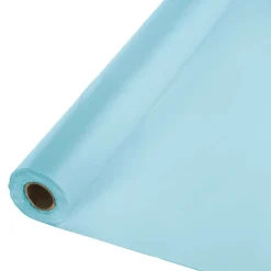 Pastel Blue Plastic Tablecover Roll 100'x40" | 1ct