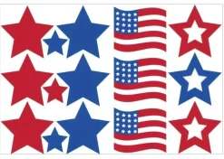 Patriotic Decor Enhancer Cutouts | 18pc