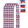 Patriotic Fluffy Leis | 12ct