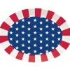 Patriotic Oval Plastic Serving Tray 10”x14” | 1ct