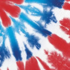 Patriotic Tie Dye Beverage Napkins 16pk | 1ct
