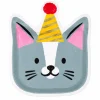 Paw Party Cat Shaped Plate 10in | 8ct
